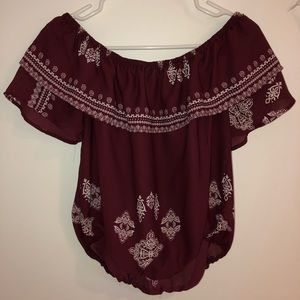 Off the shoulder shirt